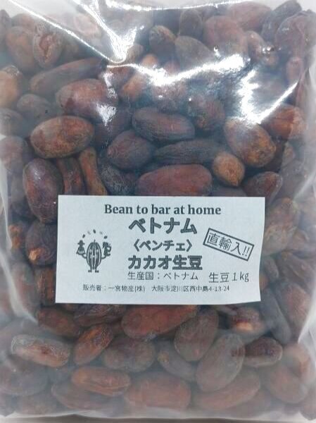 画像1: 直輸入！ベトナム(ベンチェ)産カカオ生豆（1kg お得価格） (1)