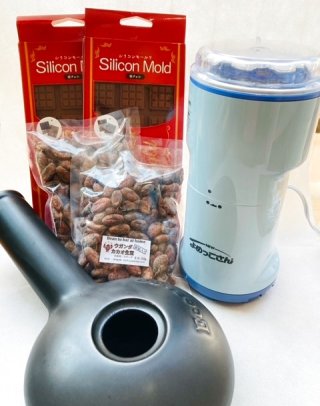 コーヒー生豆で家庭焙煎！カカオからチョコも。
