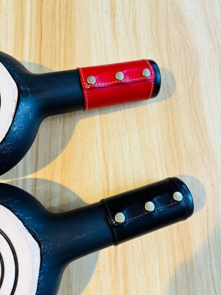 画像3: エコセロ専用　レザーグリップ【レッド/ブラック】 (3)