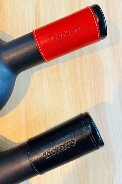 画像2: エコセロ専用　レザーグリップ【レッド/ブラック】 (2)