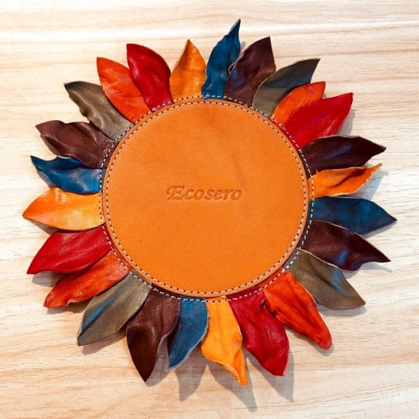 画像2: ハンドロースター用　レザーマット　【カラフル/ブラック】 (2)