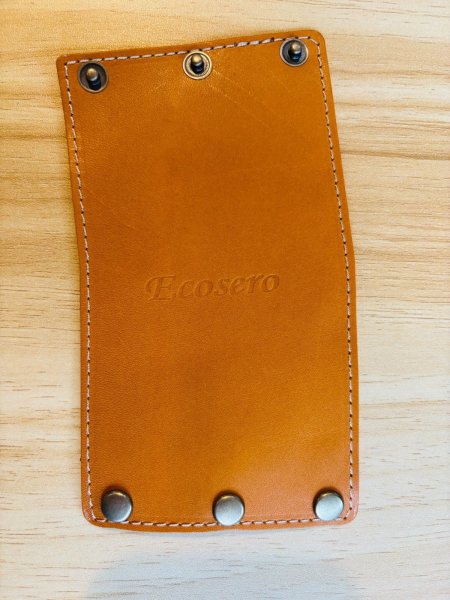 画像5: エコセロクリスタル専用　レザーグリップ【キャメルブラウン/スモーキーブルー】 (5)